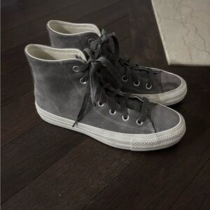 Gray High-Top Sneakers